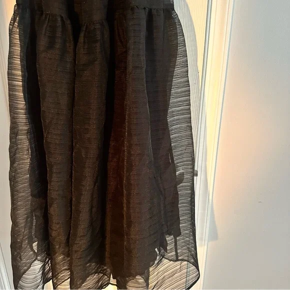 Free People Black Sheer Midi Dress - Picture 8 of 9